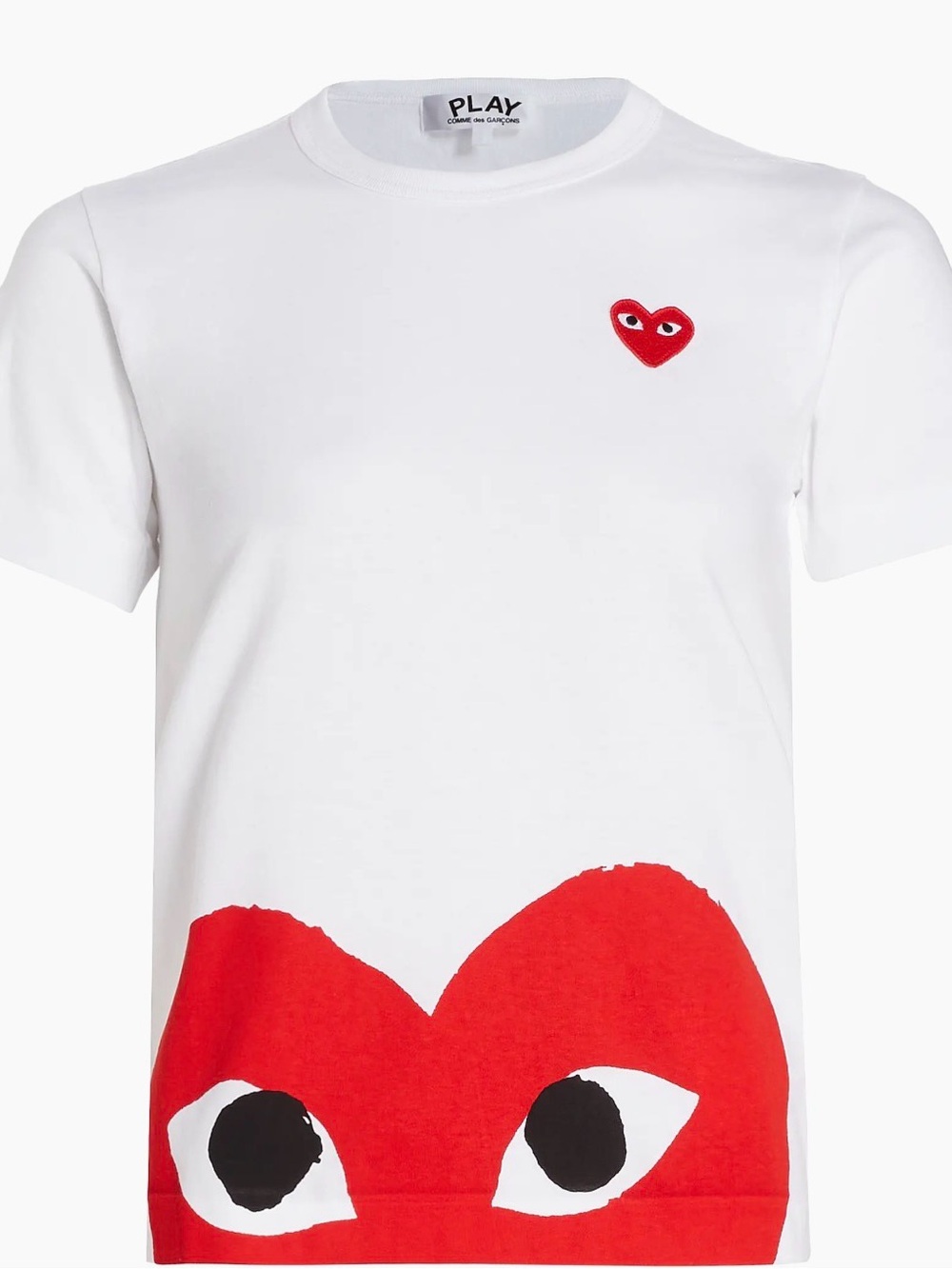 Comme des Garcons PLAY White T-Shirt